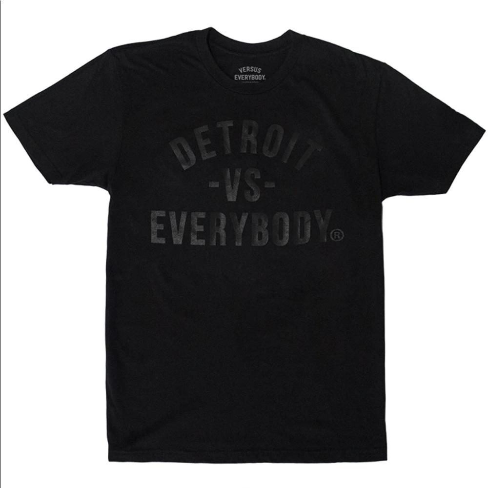 Detroit vs Everybody Black Tee - Small